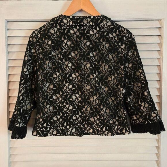 Young Essence Lace Crop Bow Jacket / Blazer S - Picture 7 of 8